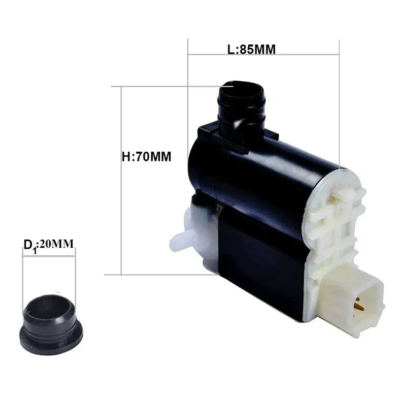 New Washer Fluid Pump 98510-2V100 Windshield Washer Pumpfor 2013-2016 Hyundai Santa Fe 2012-2016 Hyundai Veloster