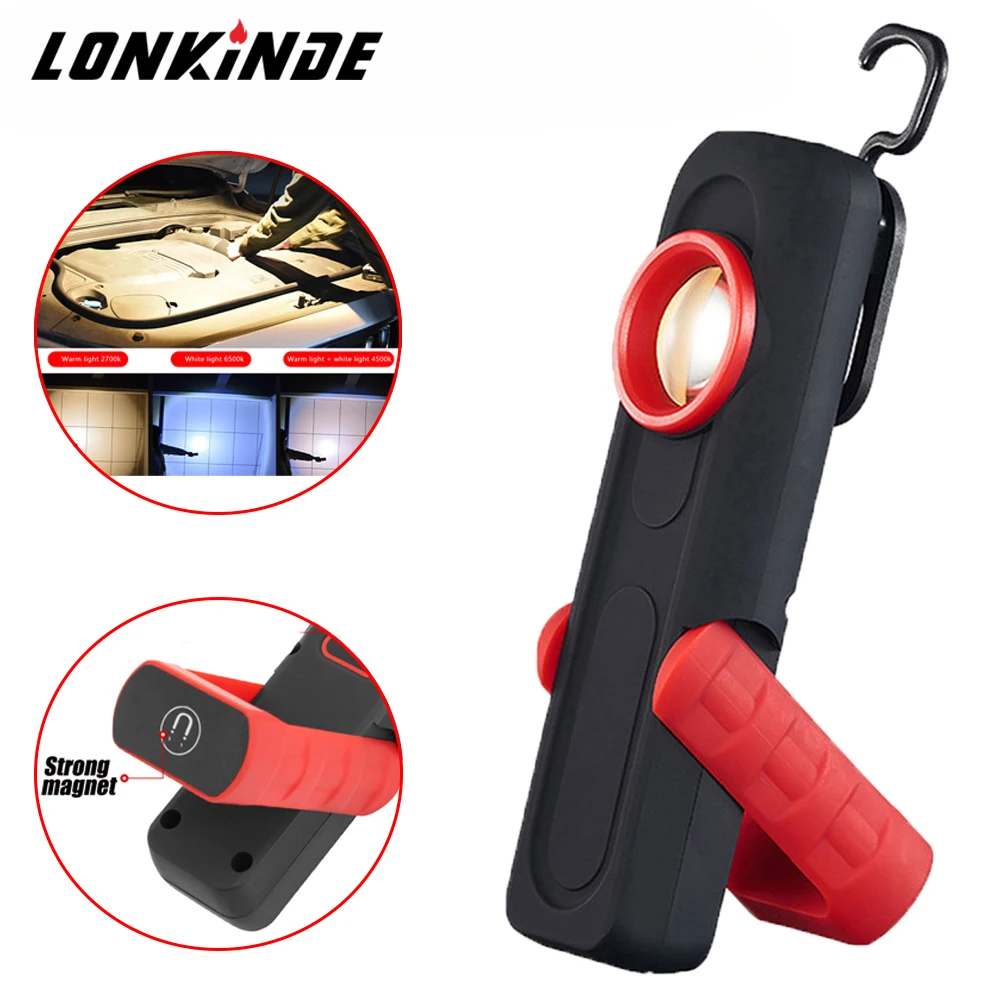 

Car Detailing Tools Car Paint Finish Lamp Scan Swirl Magnetic Grip Multifunction Auto Repair Working Light 500LM 2400mAh USB