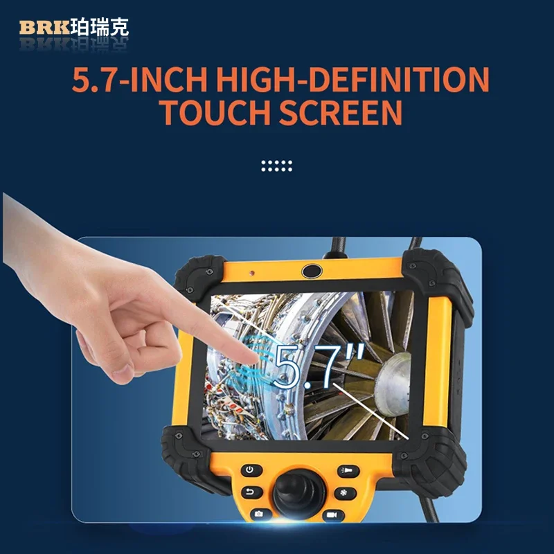BT-Y60 MegaPixel 360 Degree Industrial Endoscope Camera 5.7 Inch Lcd Screen Portable 6mm Borescope Inspection Camera