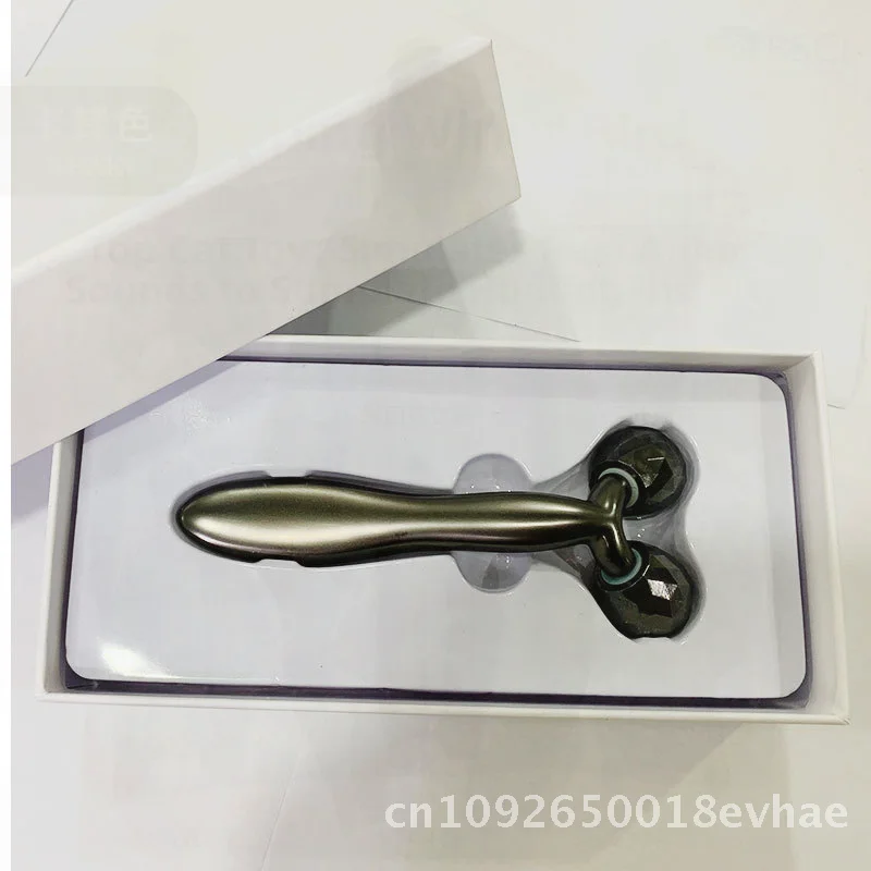 3D Massager Facial Muscle Beauty Stick Gold Roller Trillingstype Zinklegering Gezichtshulpmiddel voor huidverzorging