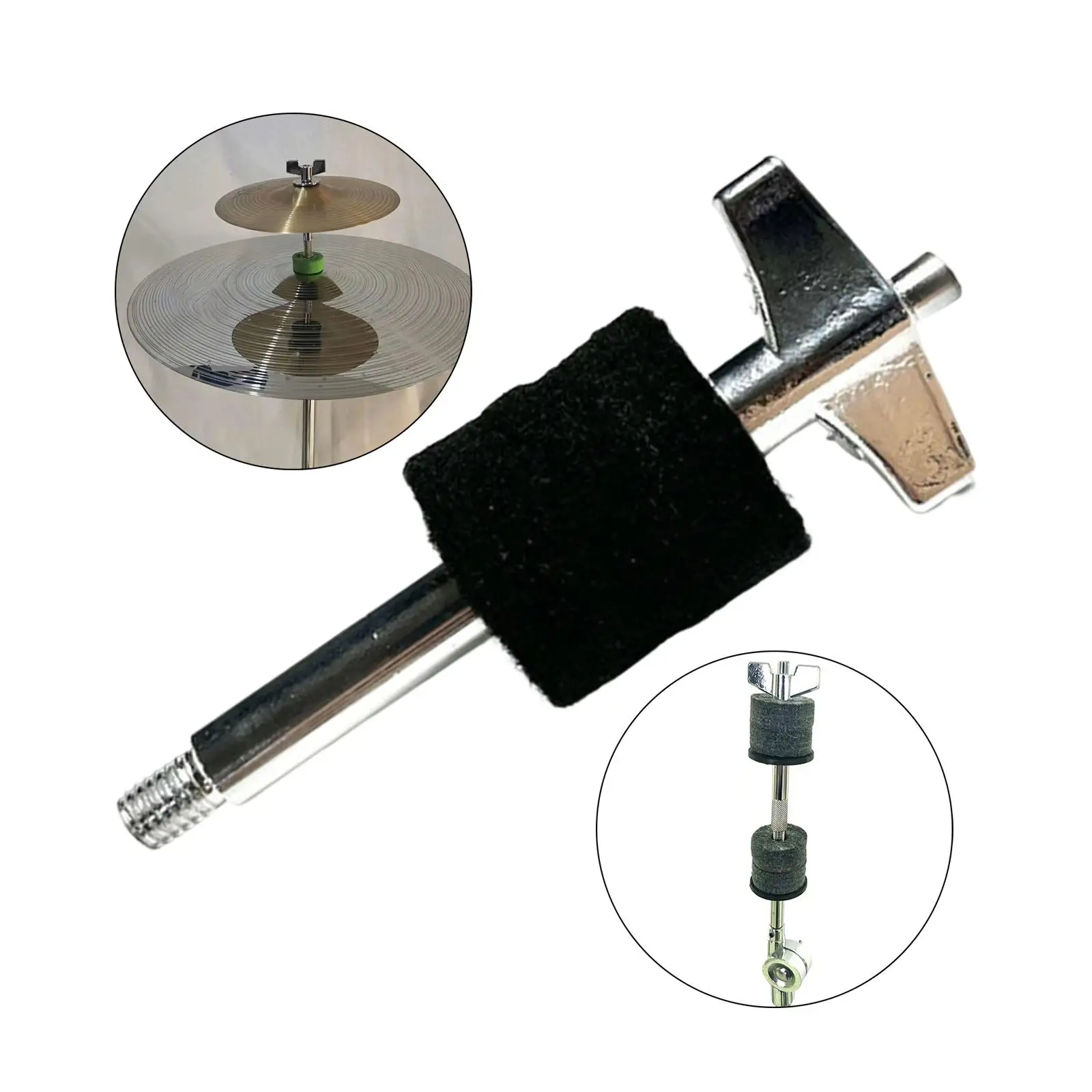 Metal Jazz Drum Clutch Cymbal Accessories Install The Cymbal Double Layer Cymbal Stand Hi Hat Clutch for Percussion Instrument