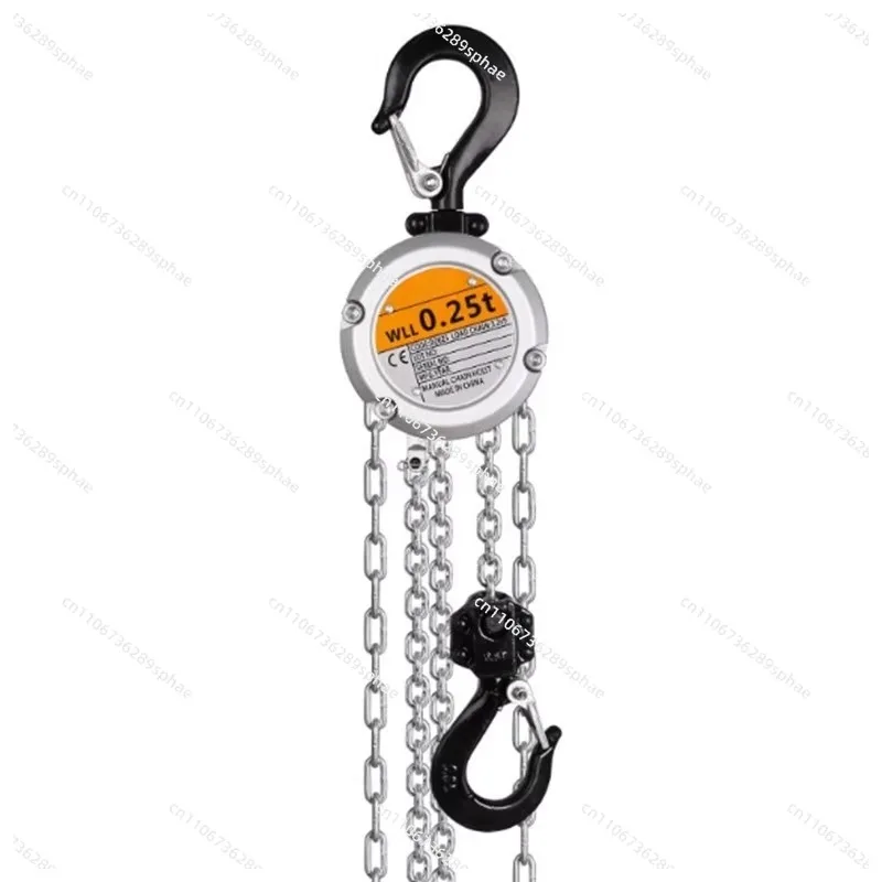 Mini Hand Chain Hoist Hook Mount 0.25/0.5 Ton Capacity 3 Meter Lift CE Certificate Portable Manual Lever Block Lifting