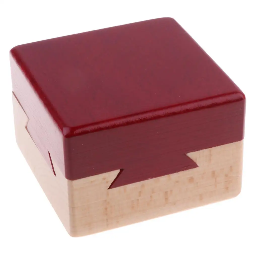 Mini 3D Brain Teaser Wooden Drawers Gift Jewelery Box Puzzle Toy