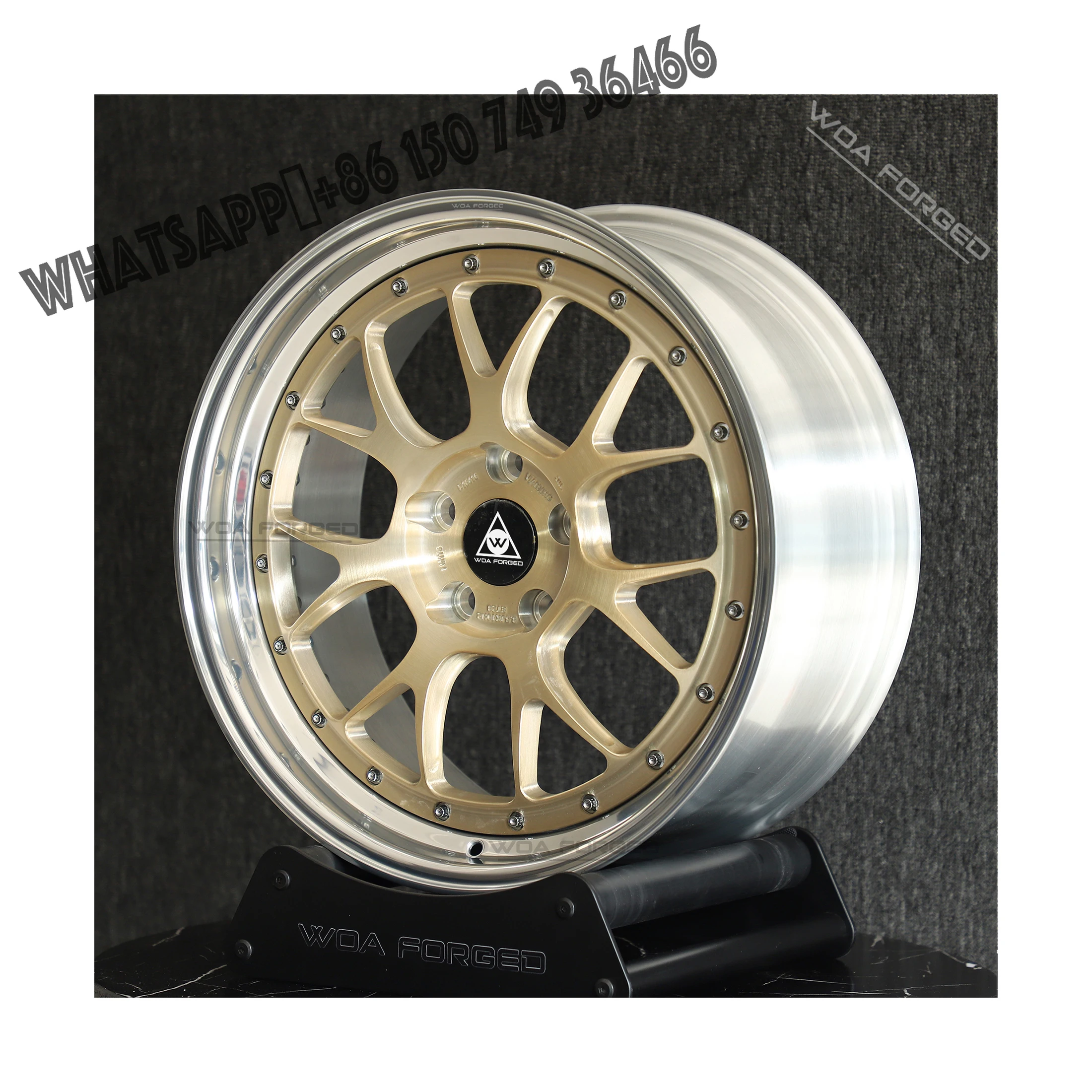 

BS Two-Piece Multi-Spoke Sports Wheels Brushed Gold Rose Gold Champagne Gold Forged Aluminum New 20mm 25mm 30mm 40mm 35mm