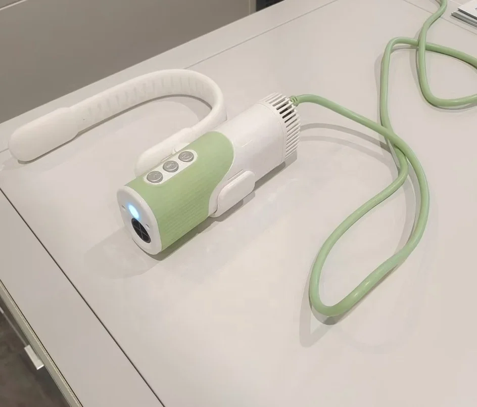 

High Power Plastic Pet Hair Dryer Low Noise Cats and Dogs Blowing Machine Free-Hands Neck Holder Special for Grooming