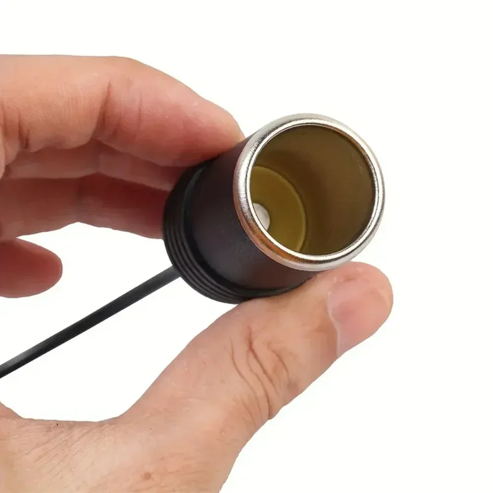 محول مقبس ولاعة سجائر السيارة ذكر إلى أنثى - محول USB إلى 12 فولت 5 فولت 2 أمبير، قطعة واحدة (ملحق إلكتروني للسيارة)