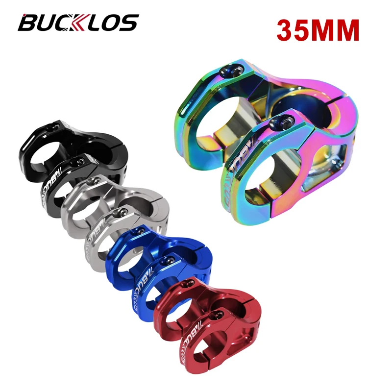 

BUCKLOS MTB Stem 35mm Bike Handlebar Table CNC Aluminum Alloy Road Bicycle Handlebar Stem DH Mountain Folding Bike Stem Power