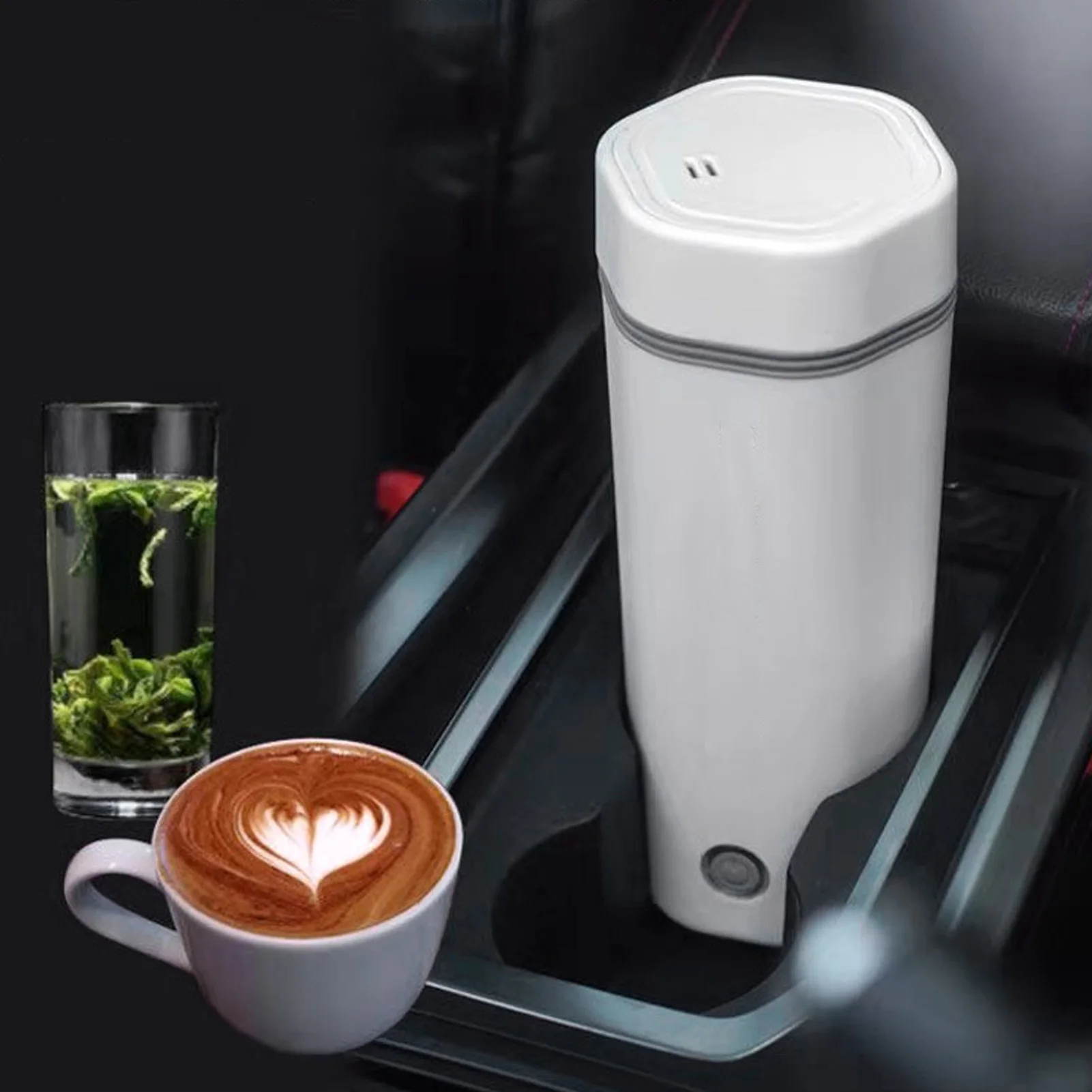 غلاية كهربائية للسفر، محمولة، تسخين تلقائيًا، غلاية شاي كهربائية صغيرة للسيارة