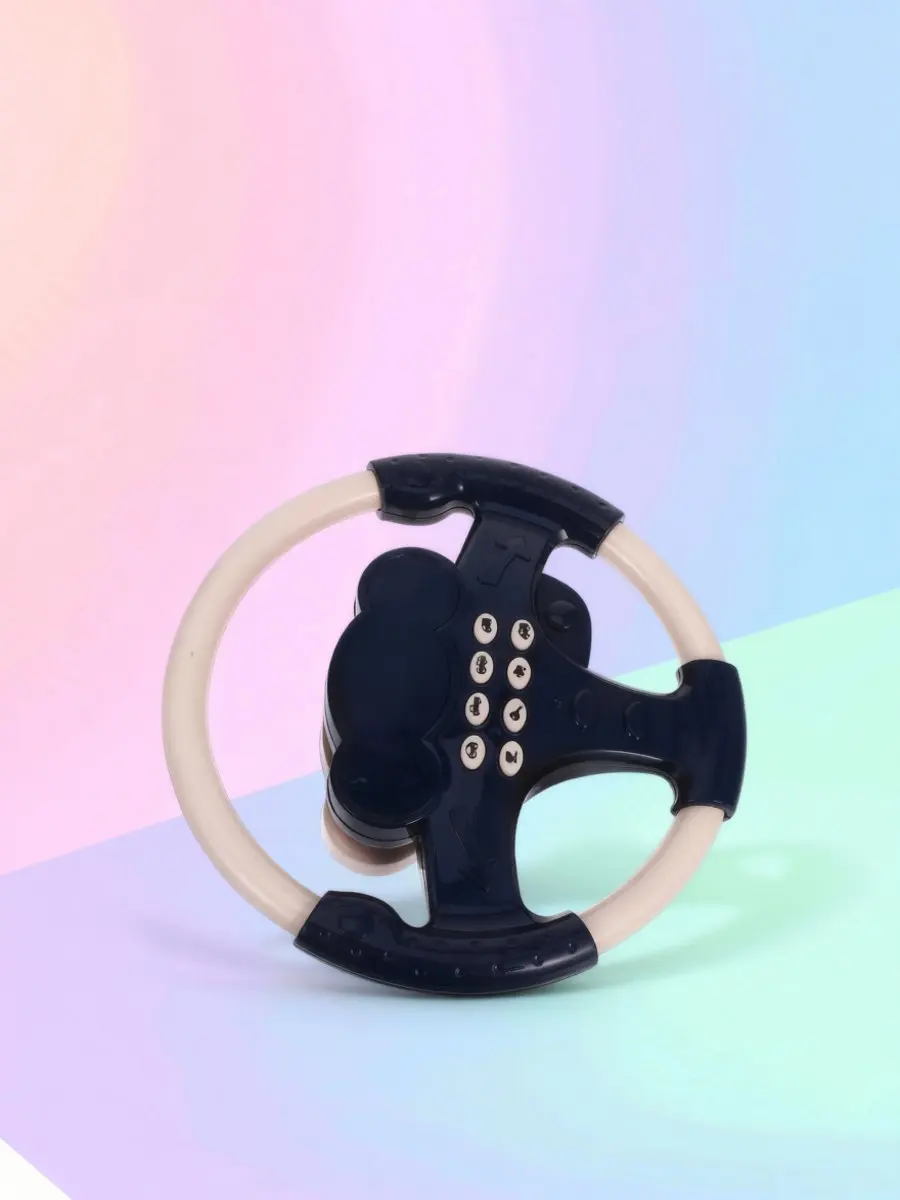 Children Interactive Steering Wheel Driving Simulator Pretend Play Suction Cup Stable Base Early Education Sound Effects