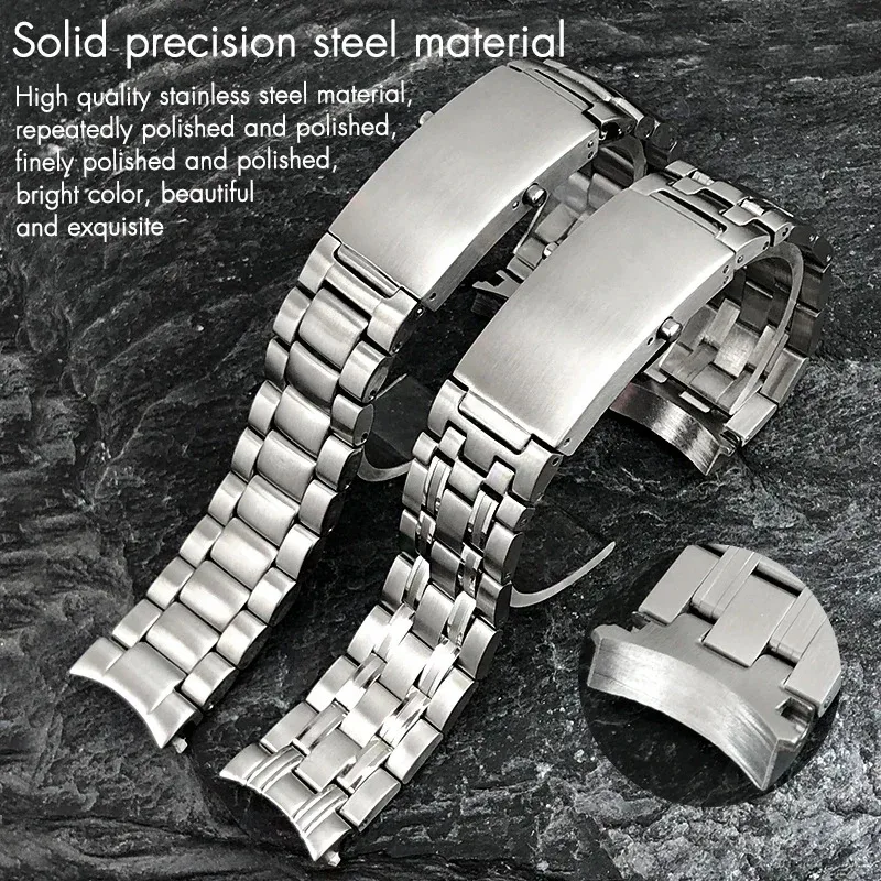 

Ремешок для часов 20 мм 22 мм для Omega Seamaster Diver 300 м Planet Ocean, однотонный ремешок для часов, серебристые браслеты, нержавеющая сталь 316L