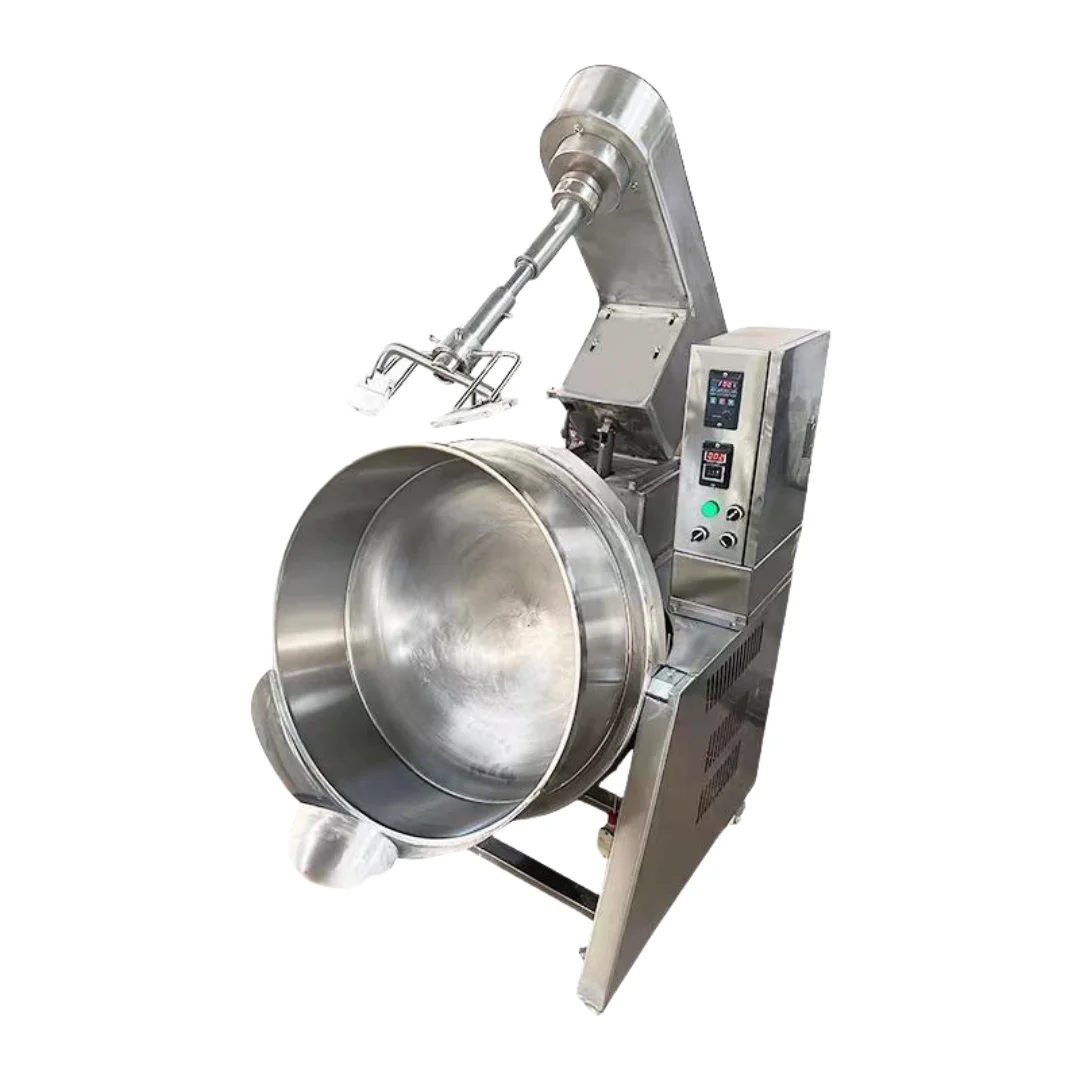 All-in-One Automatic Commercial Stirring Machine for Hot Pot  with Jacketed Pot Function for Stir-frying and Sugar Boiling