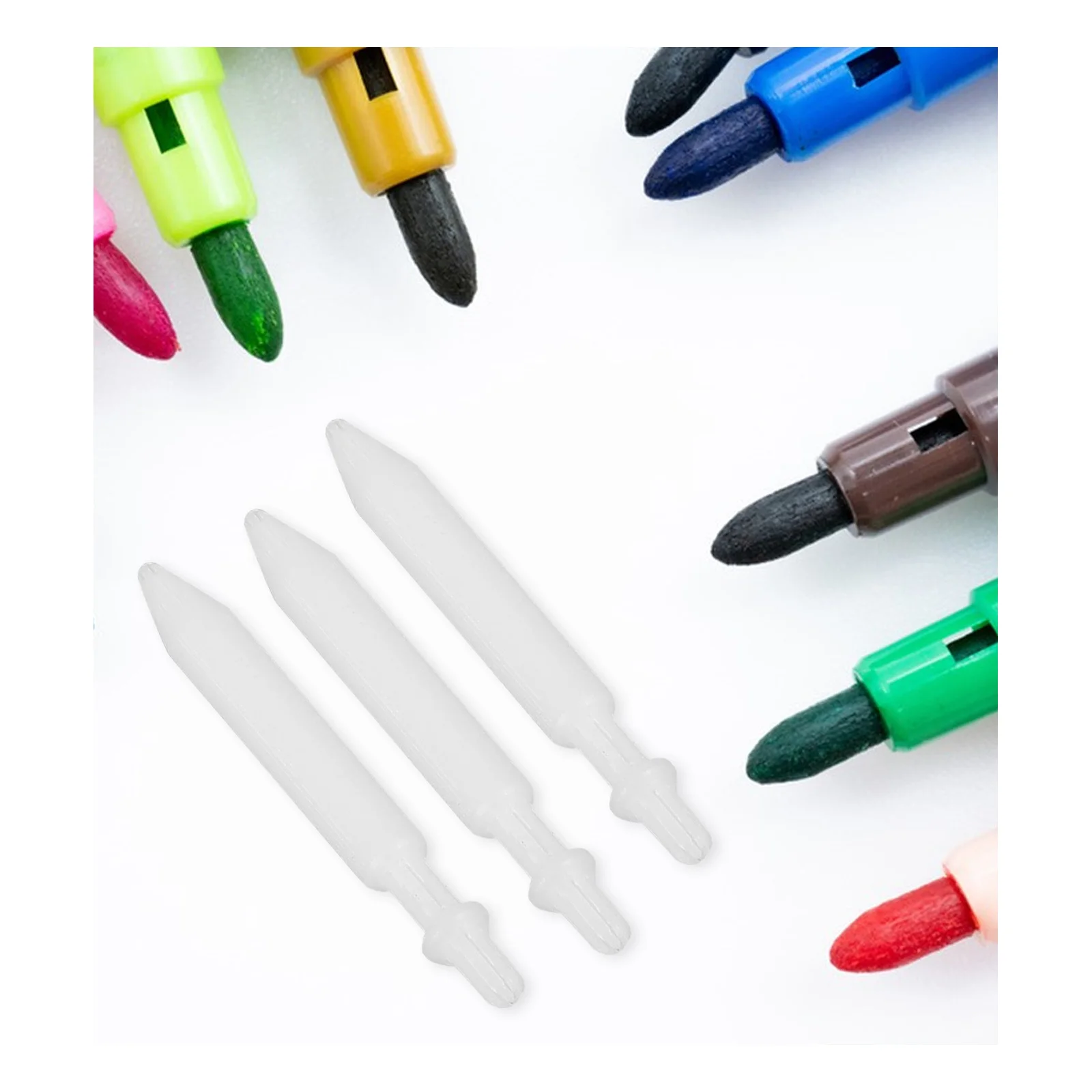 

20Pcs Acrylic Paint Pen Nibs Durable Replacement Tips for Markers Smooth Writing Artistic Applications Markers Nibs