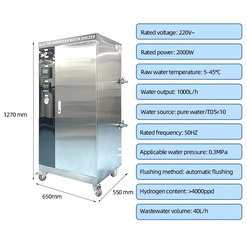 CAMAZ 1000L Outdoor Rich Water Maker Electric Power RO System Electrolyzer Water Generator Machine