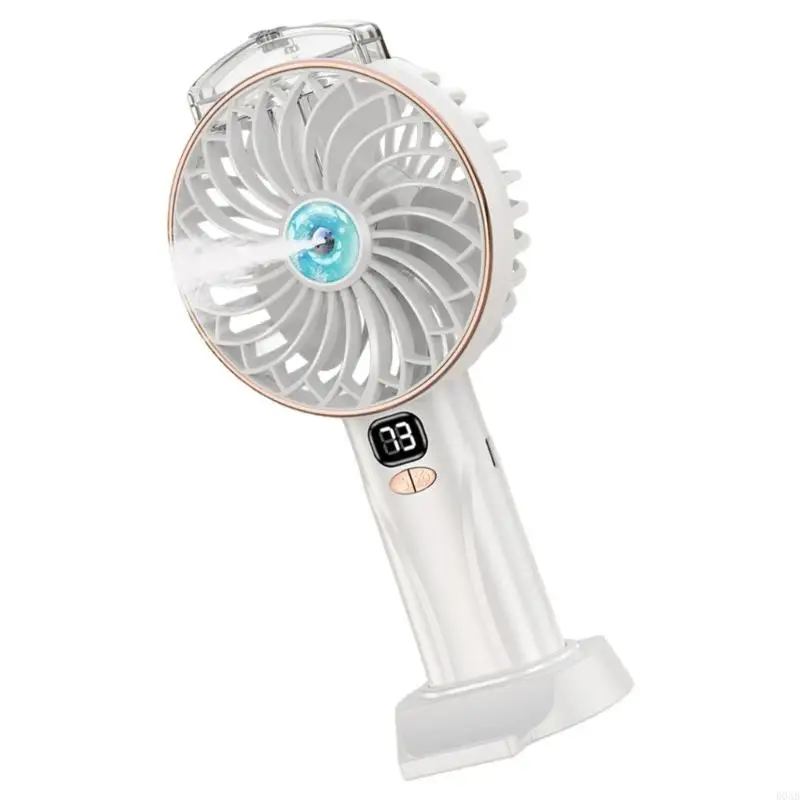 D0AB Fan raffreddamento a efficiente ventole per ventole portatile da portata mano 2400Mah Potente ventola per casa