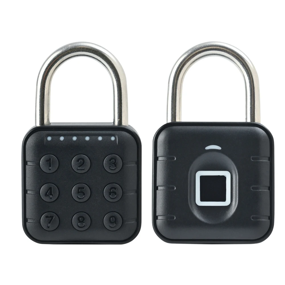 Fingerprint Lock Keyless with Tuya APP Fingerprint Padlock Waterproof Battery-powered for Cabinet Backpack Offices Bicycles