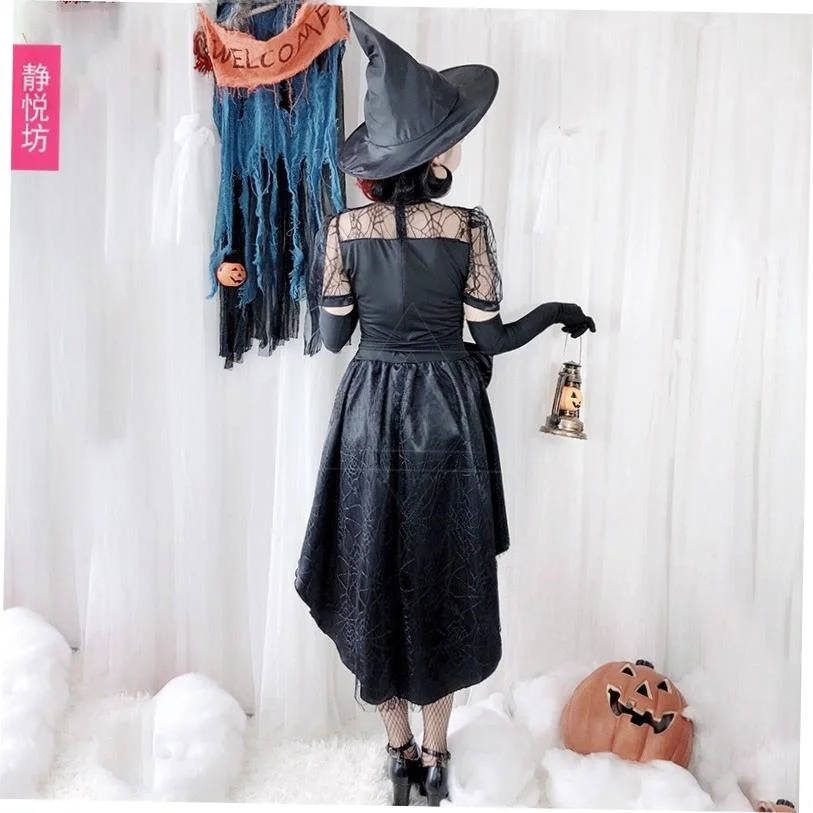 Sexy Halloween-Kostüm für Erwachsene, Hexe, Geisterbraut, Damenbekleidung, Bühnenaufführung, traditionelles chinesisches ethnisches Sle