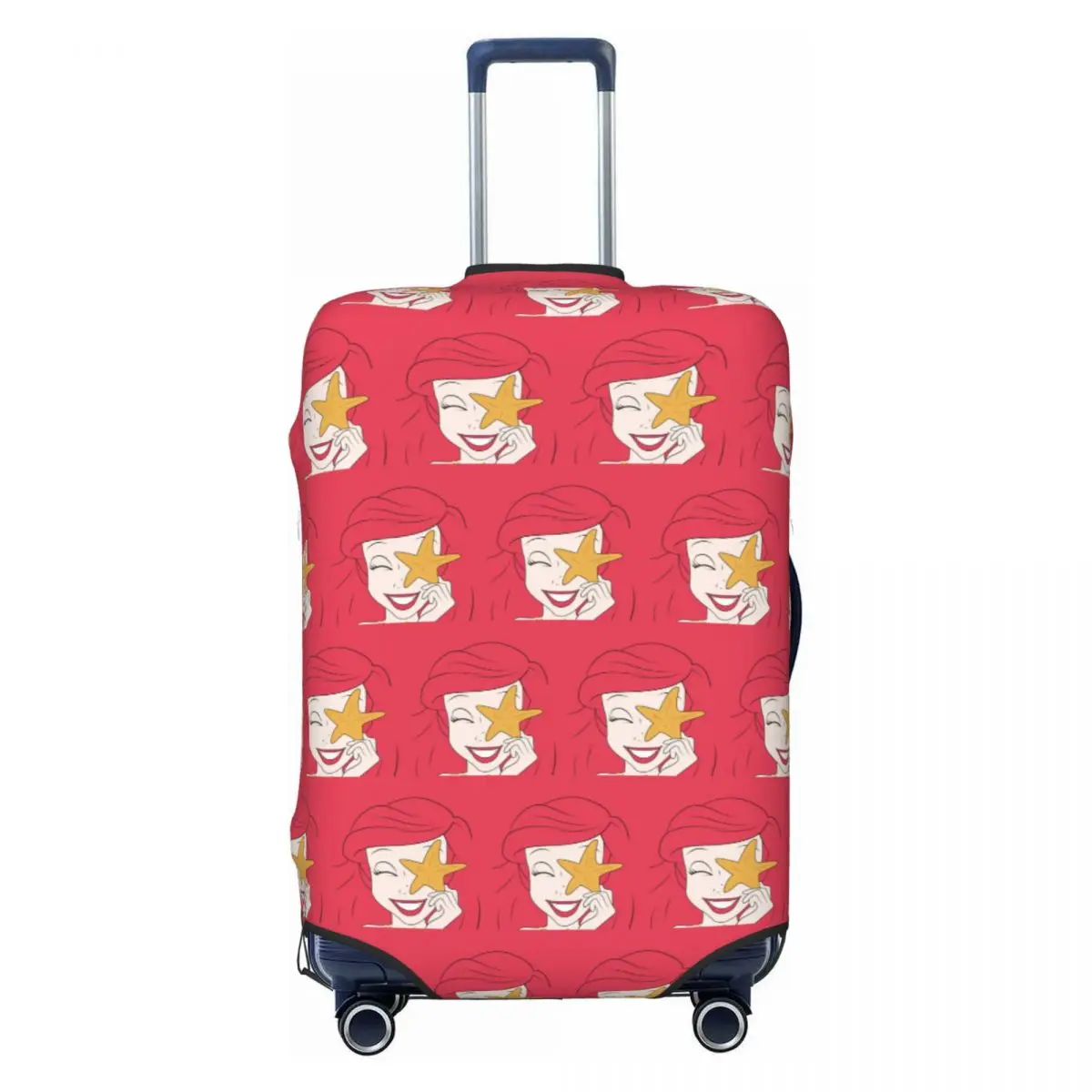 

Custom The Little M-Mermaid Travel Luggage Cover Washable The Little Mermaid Suitcase Cover Protector Fit 18-32 Inch