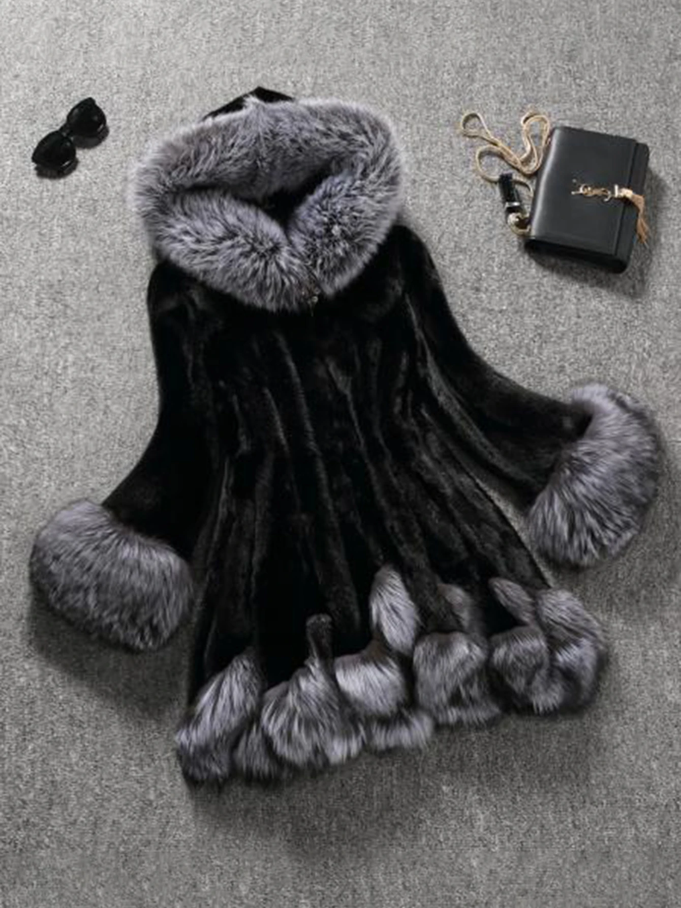 후드 루즈핏 인조 모피 재킷 여성용 두꺼운 가을 겨울 한국 스타일 맥시 코트 롱 따뜻한 럭셔리 퍼 파카 보트자스 퍼리 아우터웨어