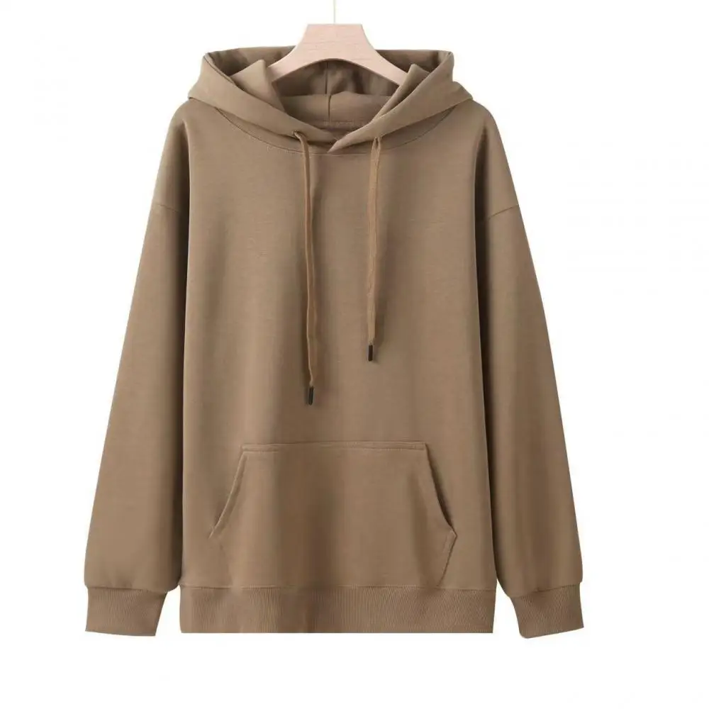 Lezyan Shoulder Ruffle Cotton Hoodie Autumn Winter Hooded Loose Sweater Cross-border OVERSIZ Jacket Wholesale Streetwear