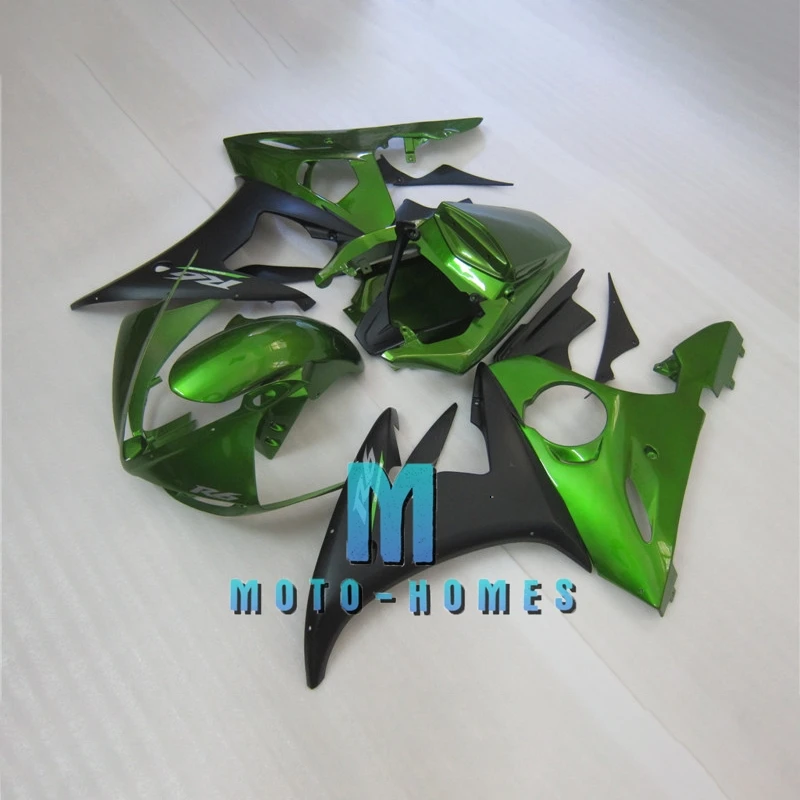 Injection Molded YZFR6 2003 2004 2005 Fairing Kits for Yamaha YZF R6 03 04 05 ABS Plastic Fairing Set Free Custom Rebuild Green