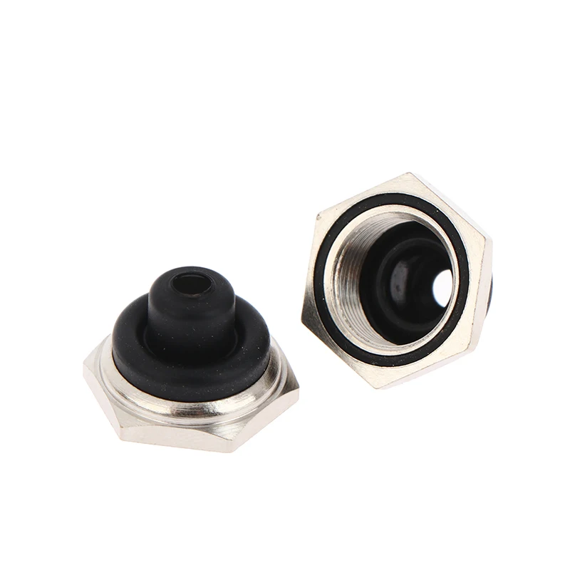 5pcs New Product M12 * 0.75 12MM Toggle Switch Waterproof Cap With Hexagonal Metal Edge