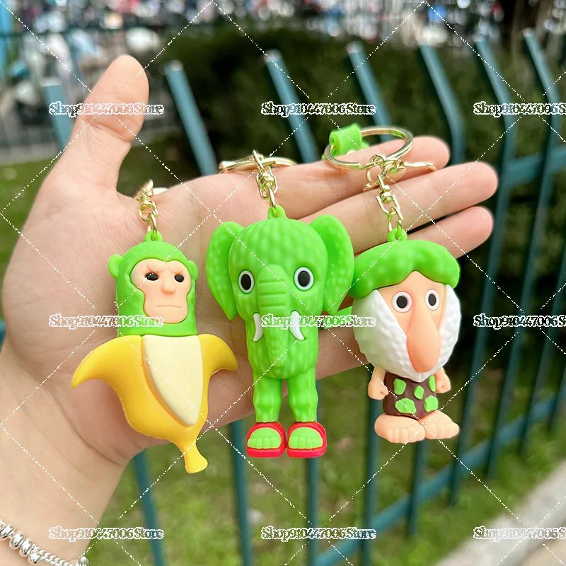 Italian Brainrot Action Figure Doll Keychains Funny Abstract Animals Toy Keyrings for Kids Backpack Pendants Bags Accessories