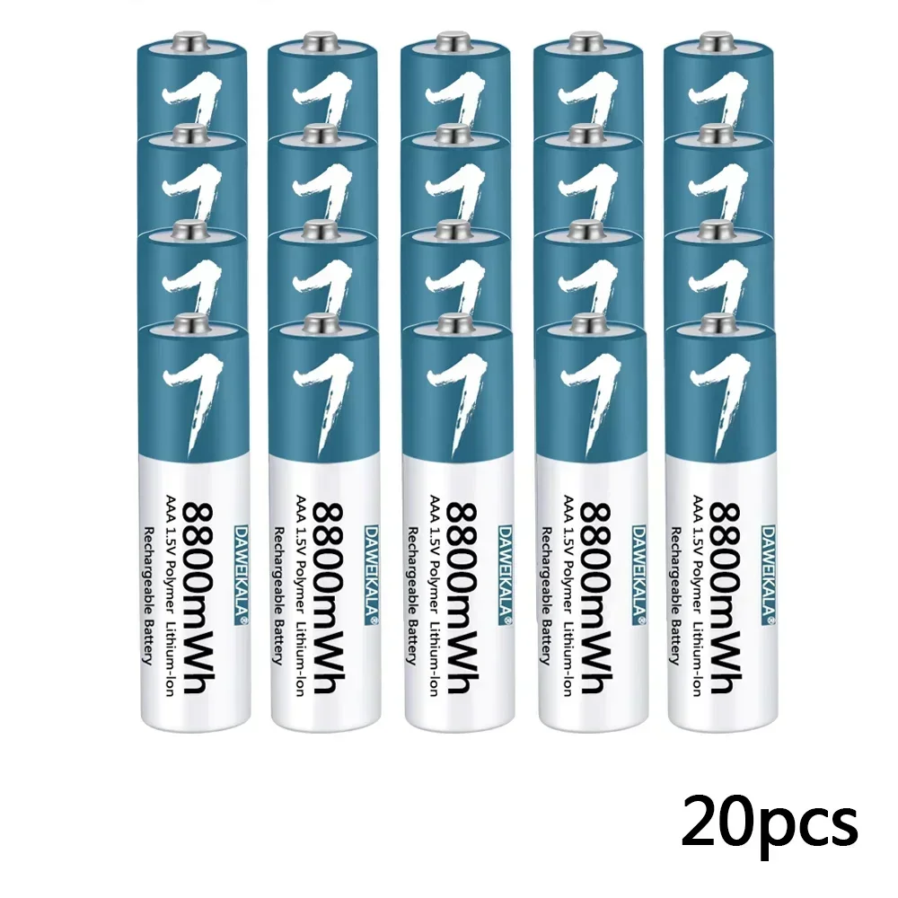 1,5 V AAA-batterij Oplaadbare lithium-ionbatterij 8800 mWh AAA-batterij voor afstandsbediening muis kleine ventilator Elektrisch speelgoed