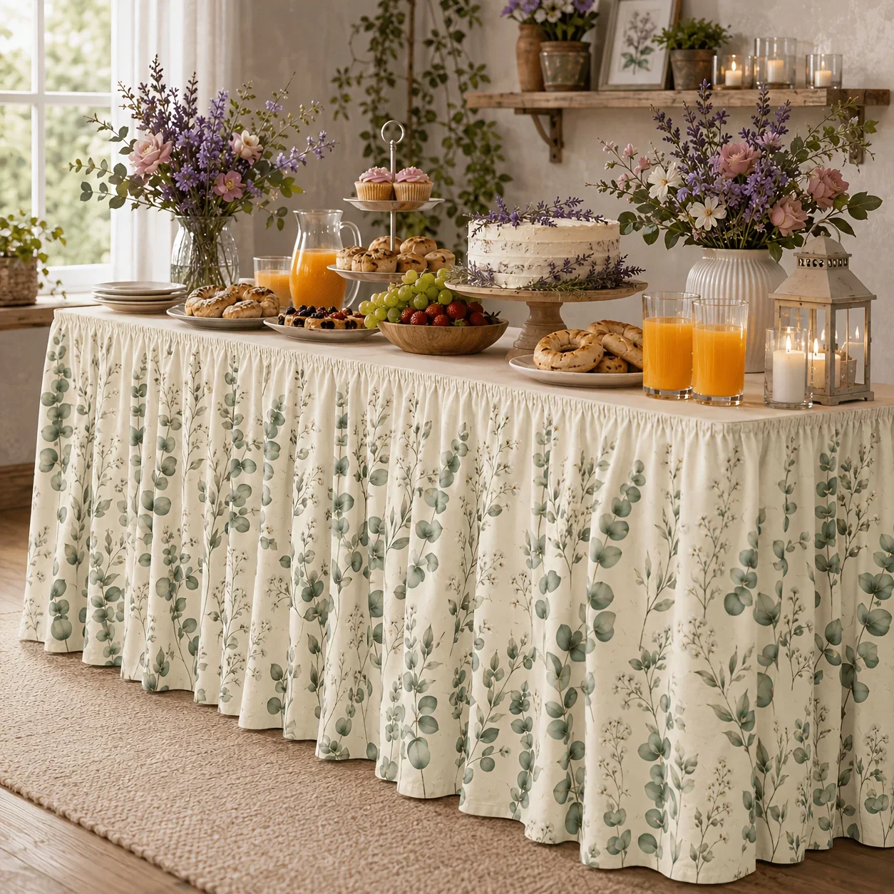 Halloween, Christmas, party table skirts, suitable for birthday parties, garden afternoon tea, wedding dessert tablesxzj