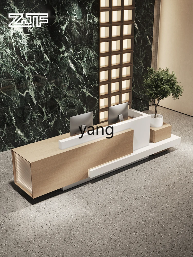 LH Hotel Front Desk Reception Simple Modern Shop Cashier Lobby Service Counter