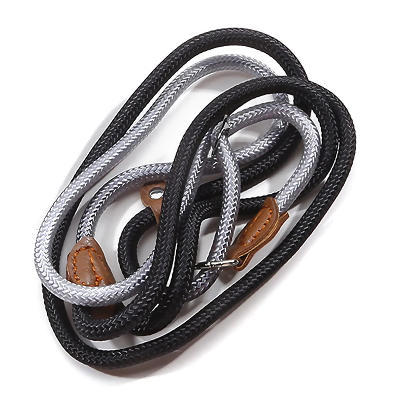Corda da traino colorata per animali domestici nuovi cani in Nylon spesso leggero e resistente che camminano corda rotonda regolabile prodotto per animali domestici resistente alla rottura