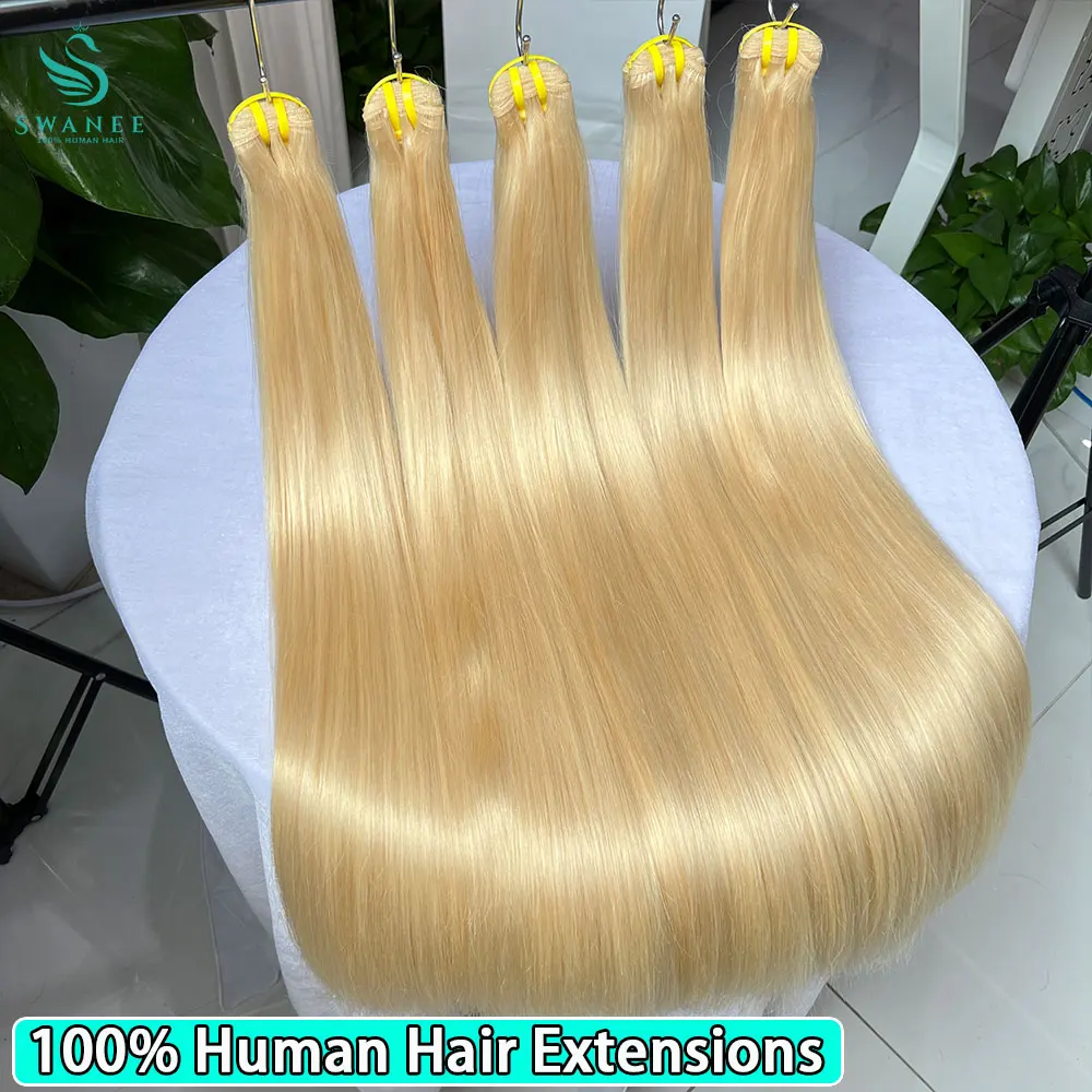 100% شعر بشري حقيقي ملحقات 613 لحمة مزدوجة العسل شعر أشقر حزمة الفيتنامية عذراء الشعر مستقيم النسيج الشعر للتضفير