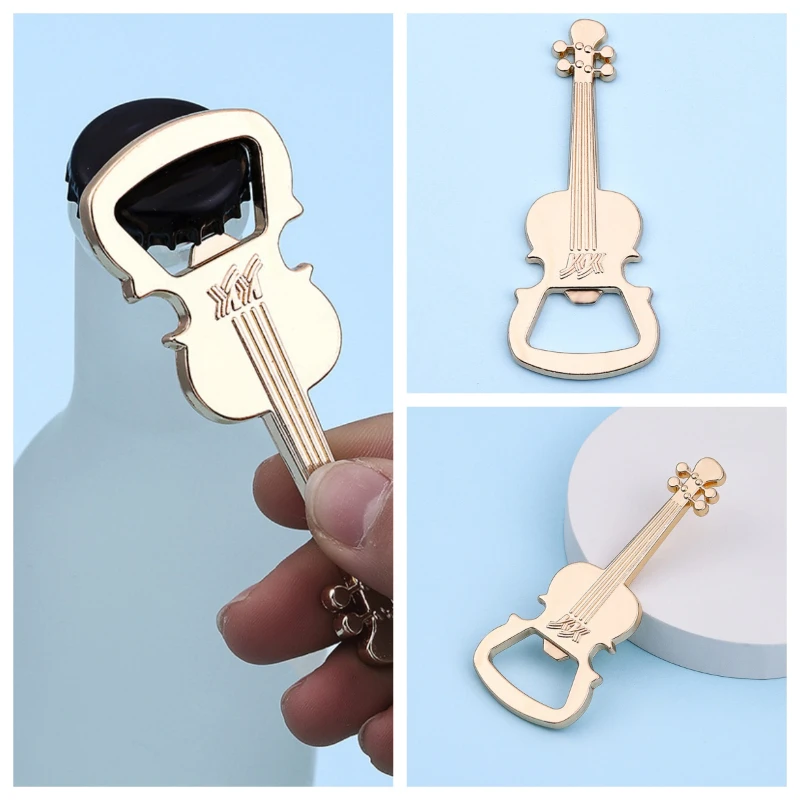 

20pcs Creative Guitar Beer Bottle Opener European Wedding Birthday Baby Full Moon Gift Return Gifts Zinc Alloy Bottle Opener