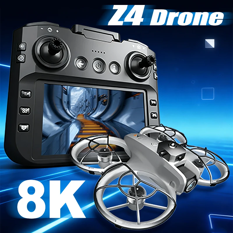 

Original New Z4 Drone 4K HD Camera three Cameras 8K Professional Brushless Motor inch large screen remote control Quadcopter RC