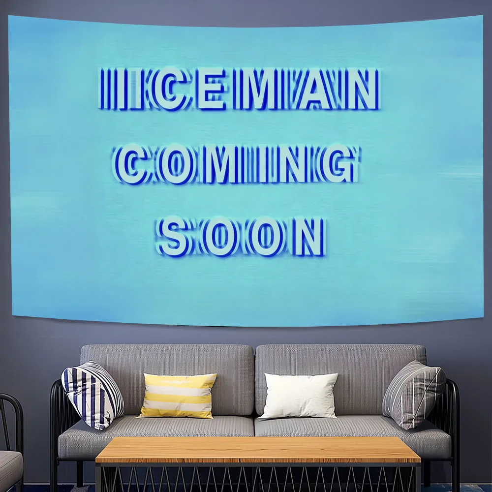 Iceman Coming Soon Tapestry Drake Album Wall Art Cool Room Stuff Room Decoration Items Room Decoration Accessories LargeTapestry