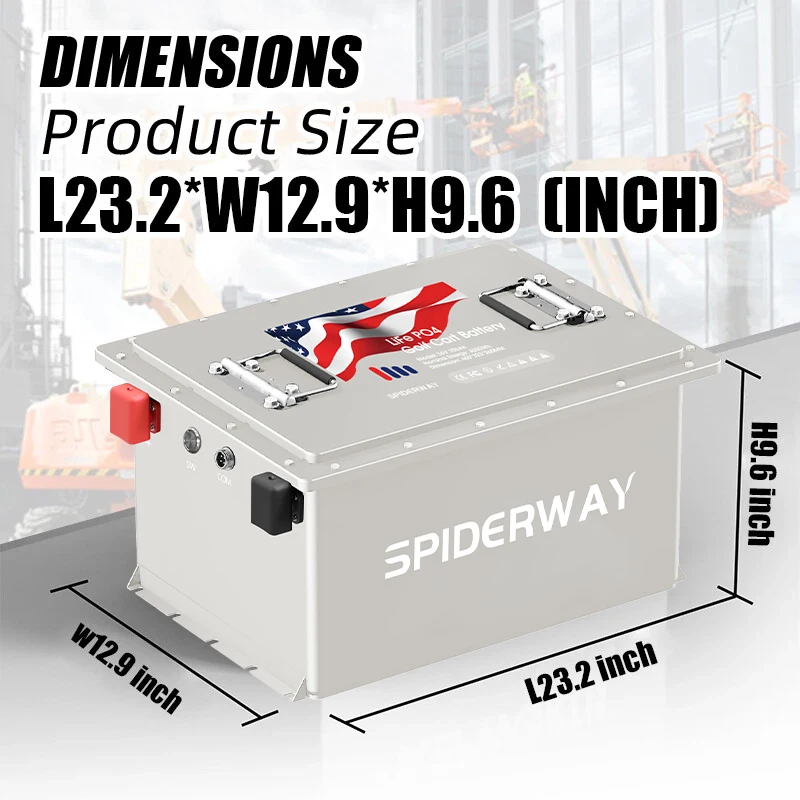 

36V 105Ah LiFePO4 Lithium Battery for Club Car EZGO Yamaha Golf Cart,6000+ Cycle Max 7.68kW Power