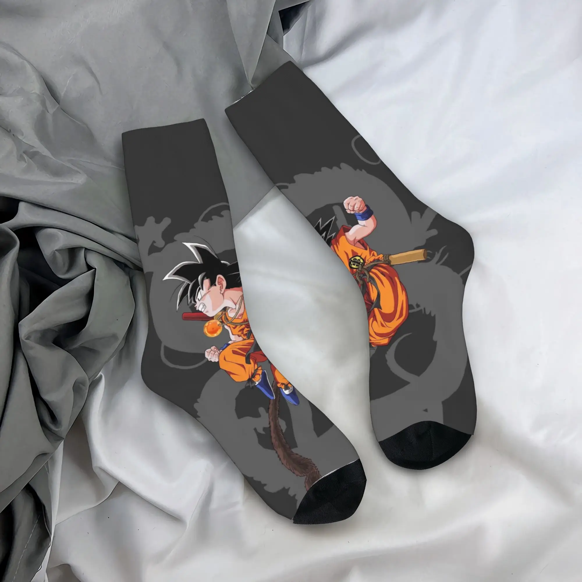 

Носки с 3D-принтом в стиле аниме Kawaii Goku для женщин и мужчин, теплые, милые, мультяшные, спортивные, баскетбольные