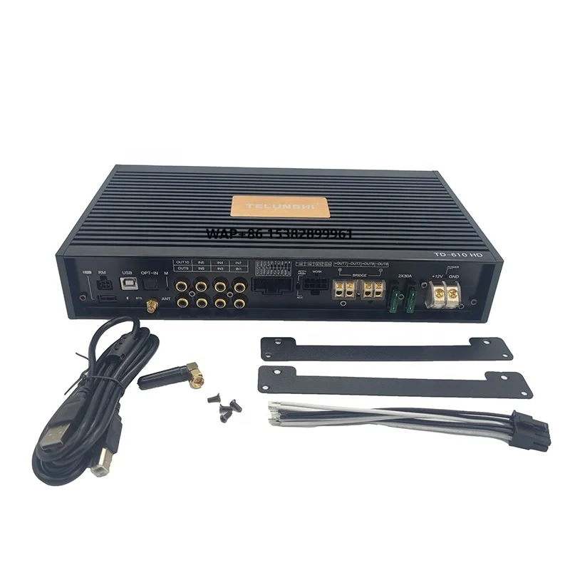 Class AB+Class D DSP Amplifier Car DSP AMP 6CH Input 10CH Output 31EQ Band Built-in Car Dsp Audio Processor