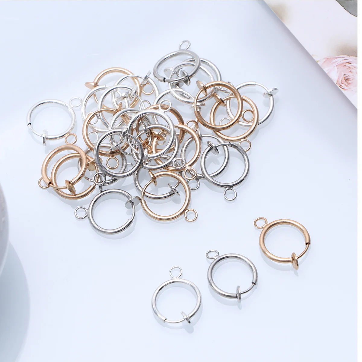 60 PCS Delicate Earrings Accessories Beautiful Clip DIY Jewelry Making Supplies Clips for