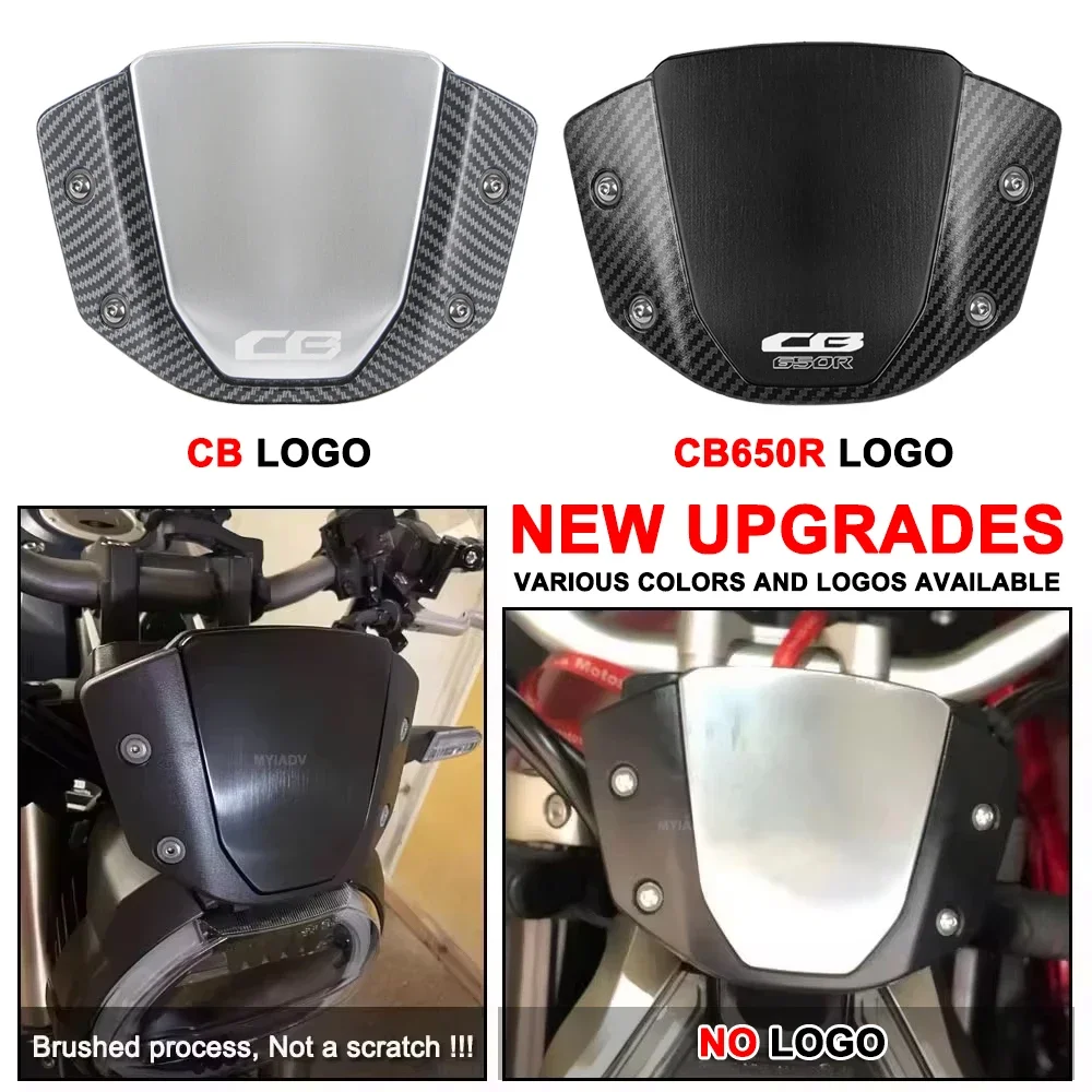 

cb650r Motorcycle Windshield Windscreen For Honda CB650R 2024-2025 CB 650R 2019-2023 Front Sport Wind Deflector Protector Cover