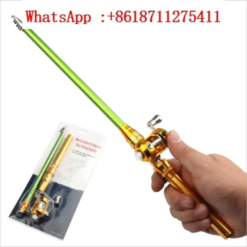 Mini detachable portable aluminum alloy fishing rod with a short rod of 1.5 meters