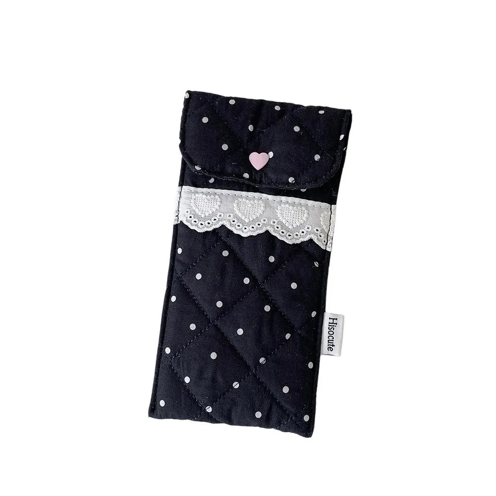 Pencil Pouch Y2k Dots Pencil Case Large Capacity Stationery Korean Style Pen Bag Multi-functional Desktop Storage