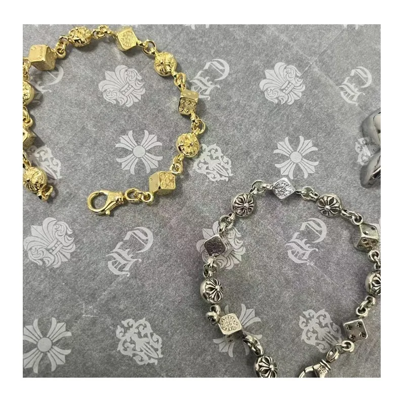 Classic Explosion Dice Bracelet Internet Celebrity Versatile Premium Retro Old Men and Women The Same Style