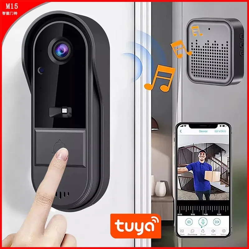 Smart Video Doorbell With Mobile App Remote Control And Building Intercom - Suitable For Outdoor Use, Supports Graffiti Intellig