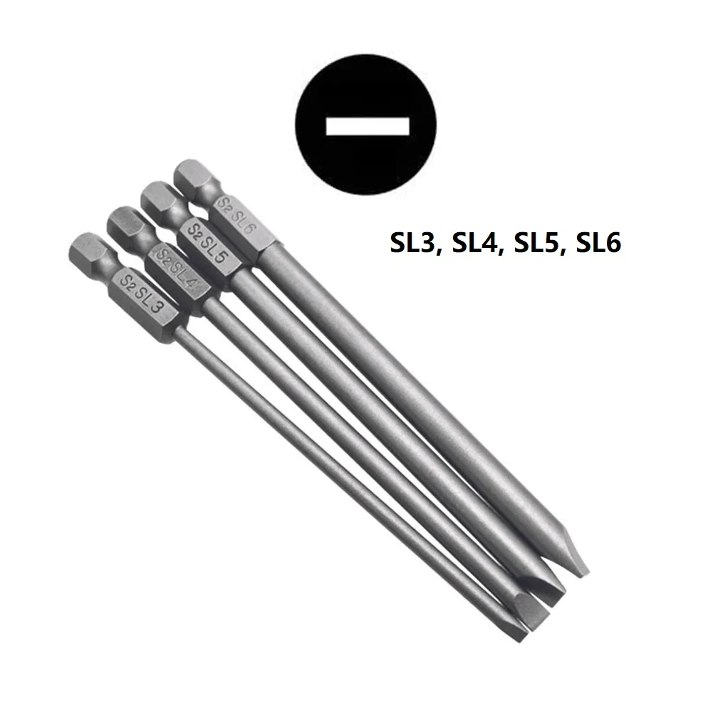 Alloy Steel Screwdriver Bits 1/4 Hex Shank Bits Alloy Steel Electric Screwdrivers Exquisite Workmanship 1/4-Inch Hex Shank