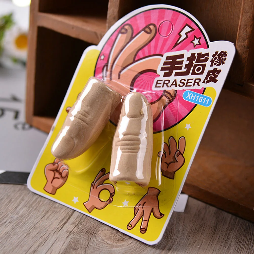 

20pcs Thumb Shape Eraser Eco-Friendly Non-Toxic Pencil Erasers For Students Easy Erasing Clean Safe Writing Drafting