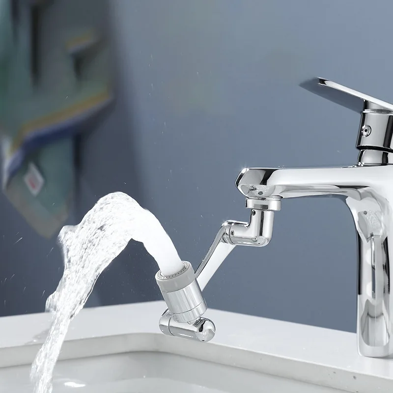 

Sink Faucet Extender Universal Head Bubbler 1080 Degree Rotatable Lift Bathroom Wash Face Brush Teeth Anti-splash Water Nozzle