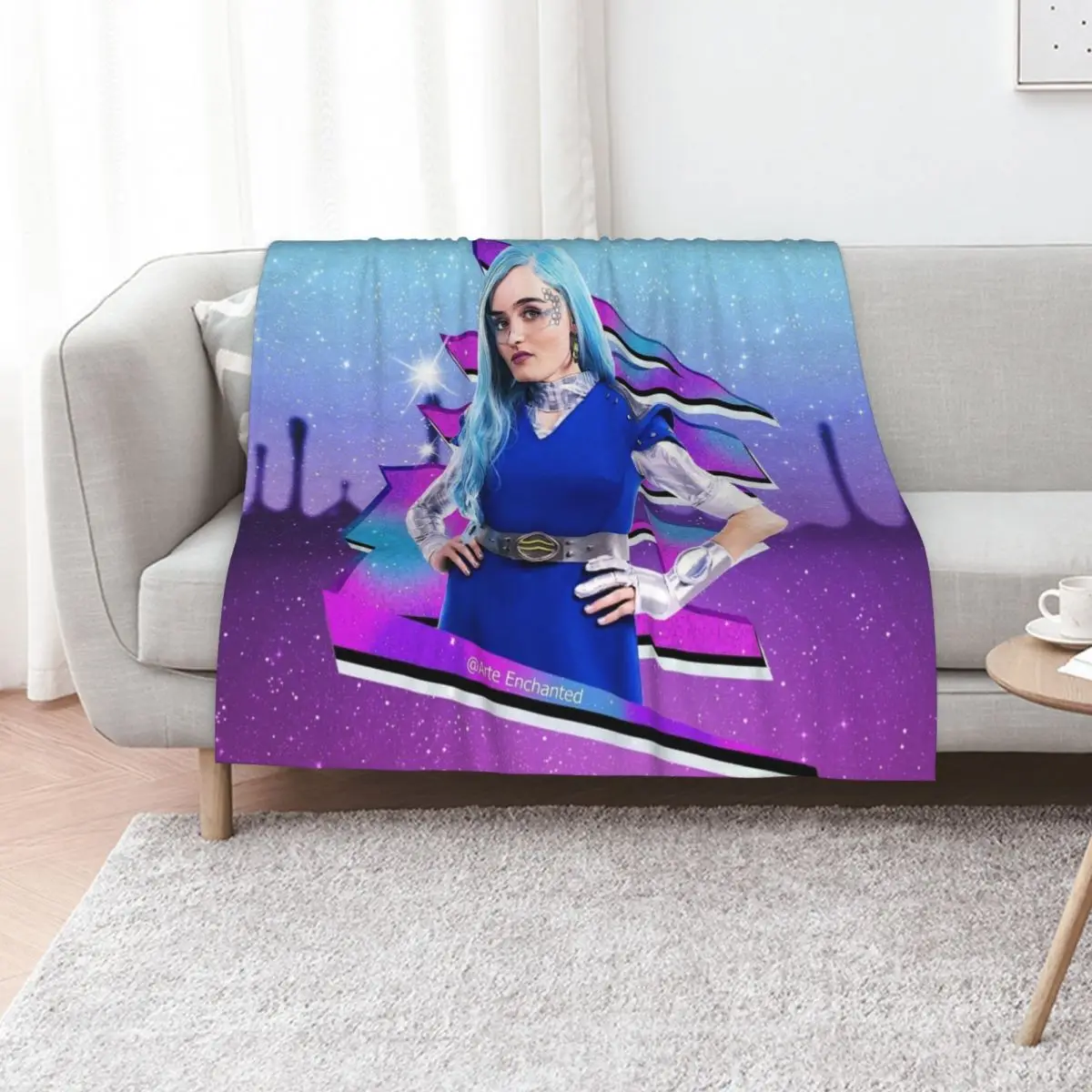 Addison Alien Star - Zombies 1, 2, 3, 4 Throw Blanket Fuzzy Plush Throw Blanket for Sofa Chair