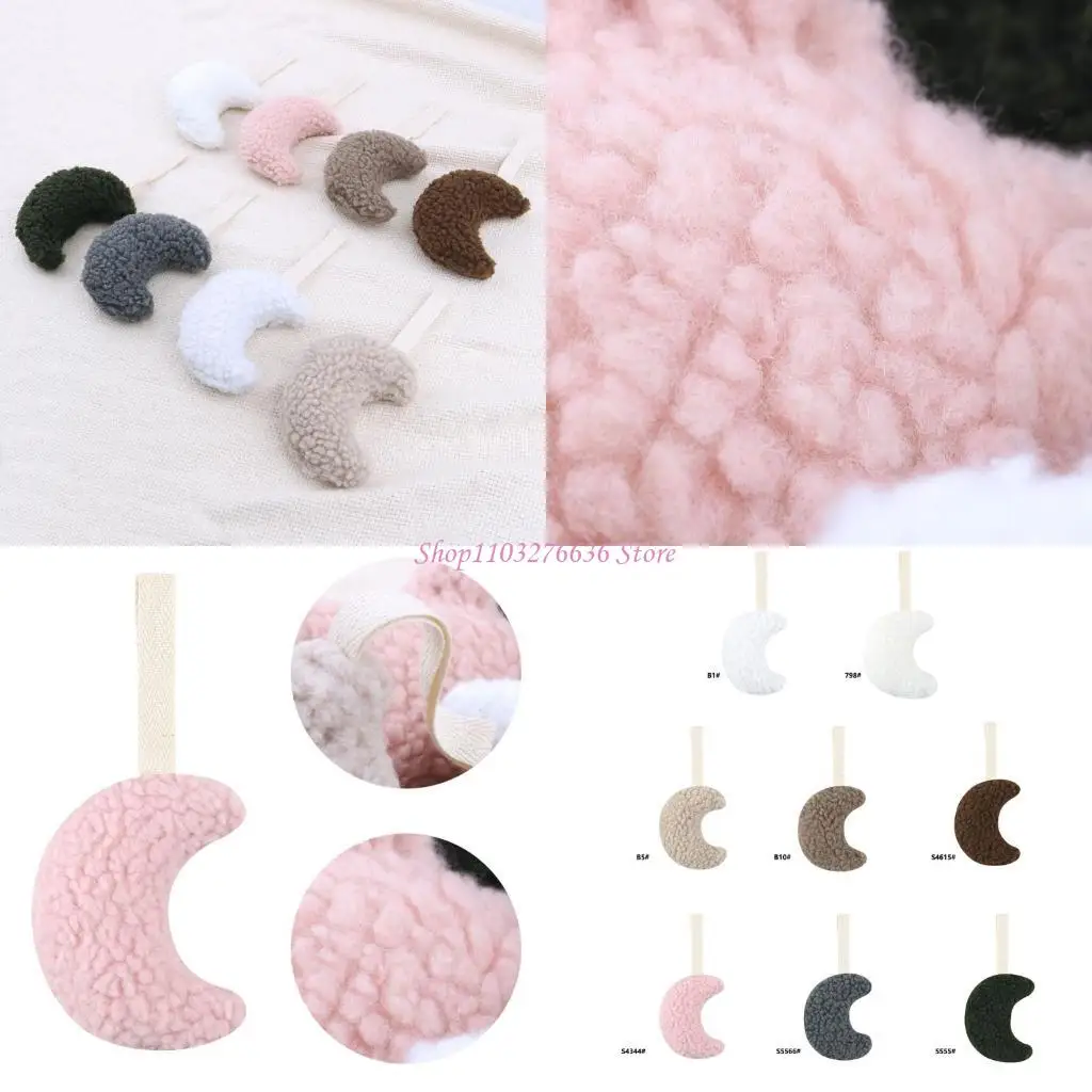 

R6FD Baby Pacifier Clip Pendant Infant Teether Clip 3-D Moon Ornament Dummy Plush Holder Soother Clip Baby Essential Product