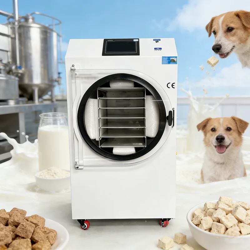 Small household vacuum freeze dryer, pet snacks, meat, fruits and vegetables, low-temperature freeze dryer, lock freshness