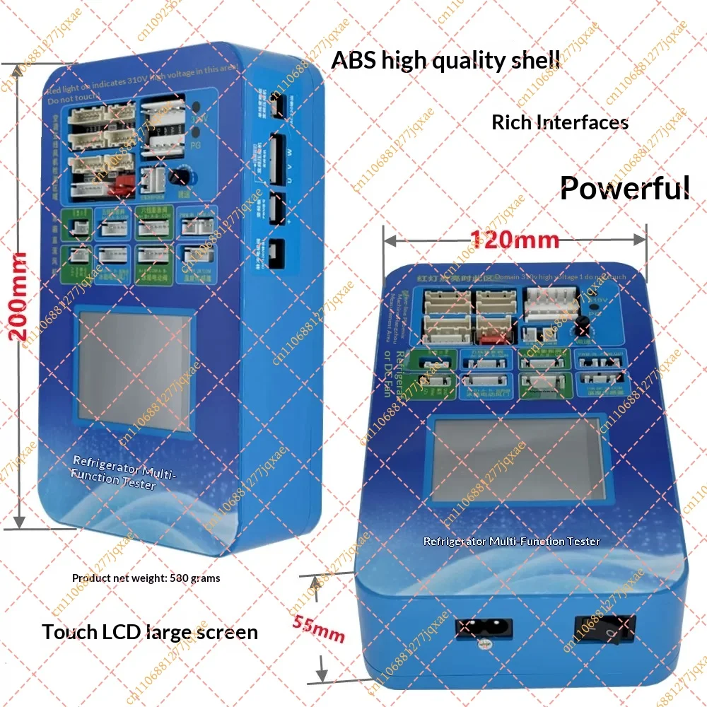 AC110-240V Touch Screen Refrigerator Tester, Multifunctional Valve & DC Fan Diagnostic Tool